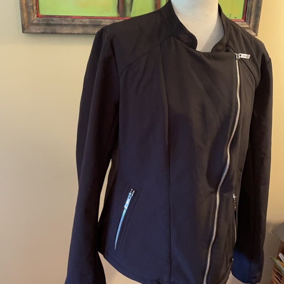 NWOT Calvin Klein Water Resistant Mod Biker Jacket - Picture 5 of 12